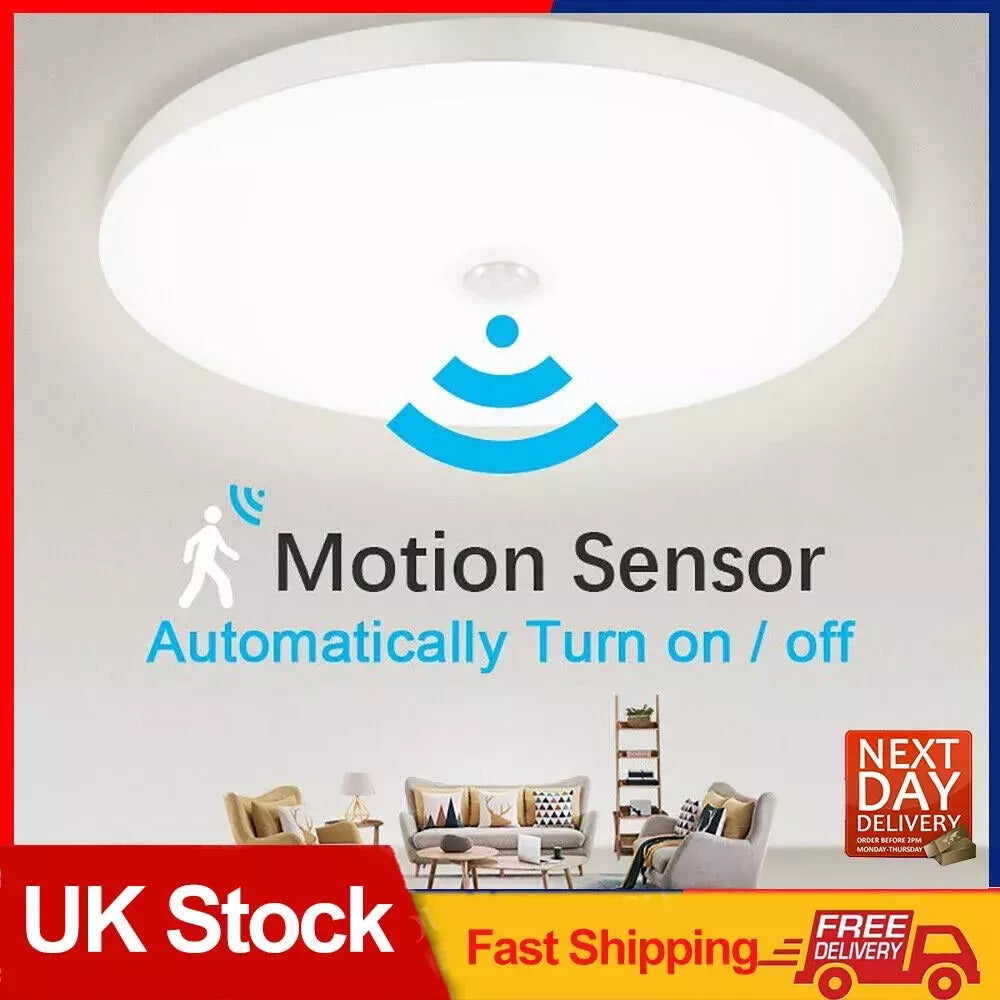 LED Ceiling Light with Motion Sensor – Energy Efficient & Automatic On/Off