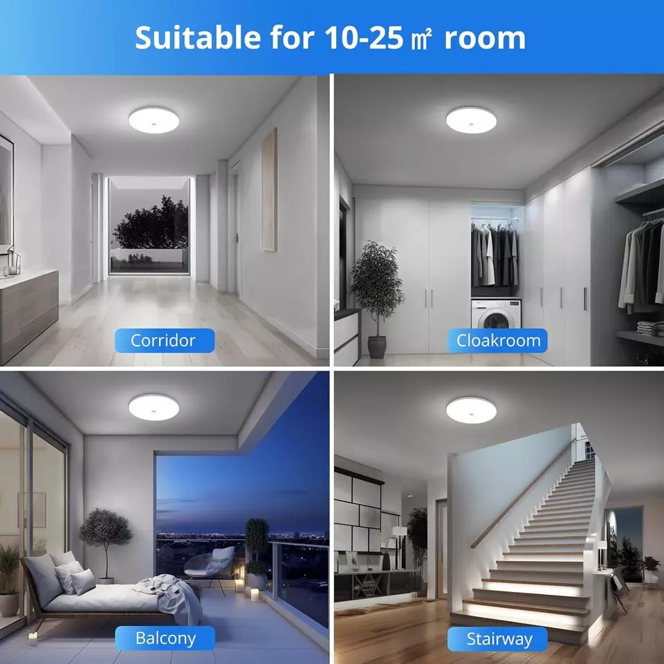LED Ceiling Light with Motion Sensor – Energy Efficient & Automatic On/Off