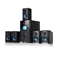 Bluetooth Surround Sound Speaker System - Blue, 5.1 Pakistan